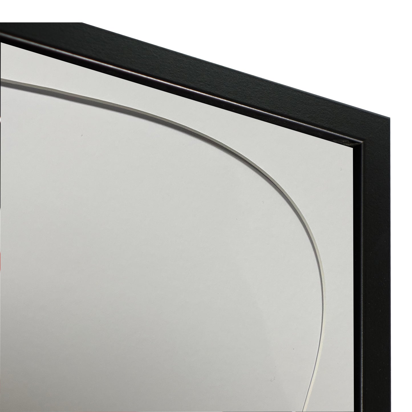 Tapered 3D Mounted Sports Shirt Display Black Frame