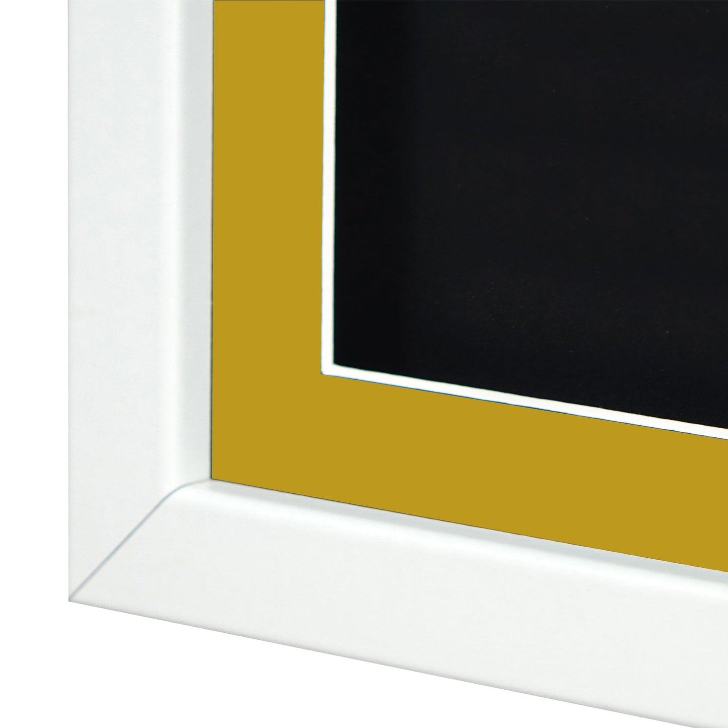 Vivarti DIY 3D Mounted + Double Aperture Sports Shirt Display White Frame with Colour Mounts