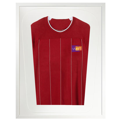 Vivarti DIY Tapered 3D Mounted Sports Shirt Display  Gloss White Frame