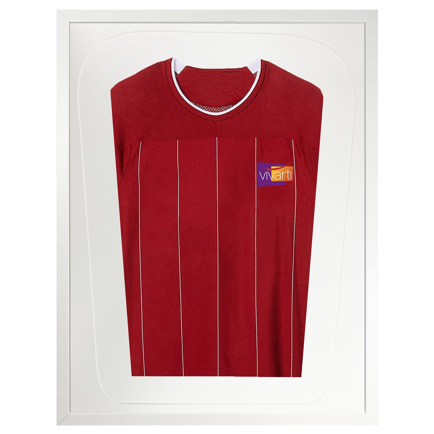 Vivarti DIY Tapered 3D Mounted Sports Shirt Display White Frame