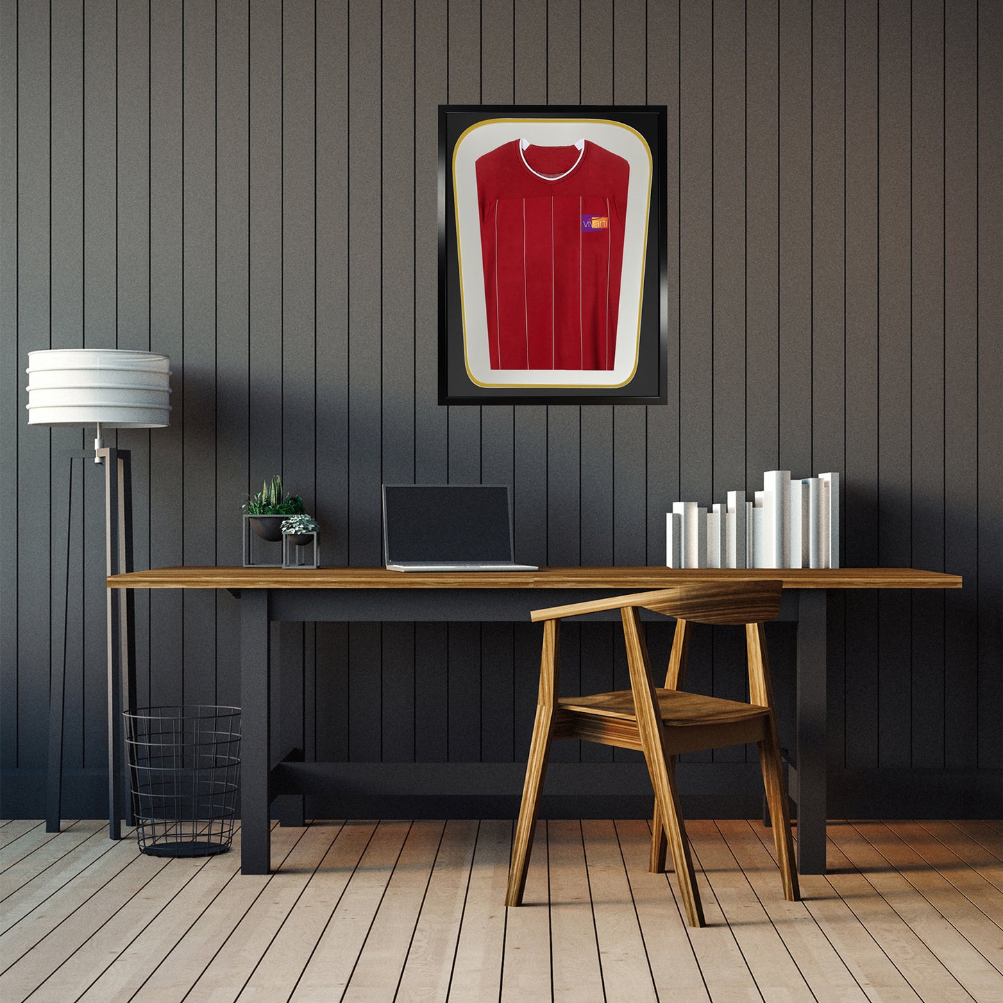 Vivarti DIY Tapered 3D Double Mounted Sports Shirt Display Black Frame