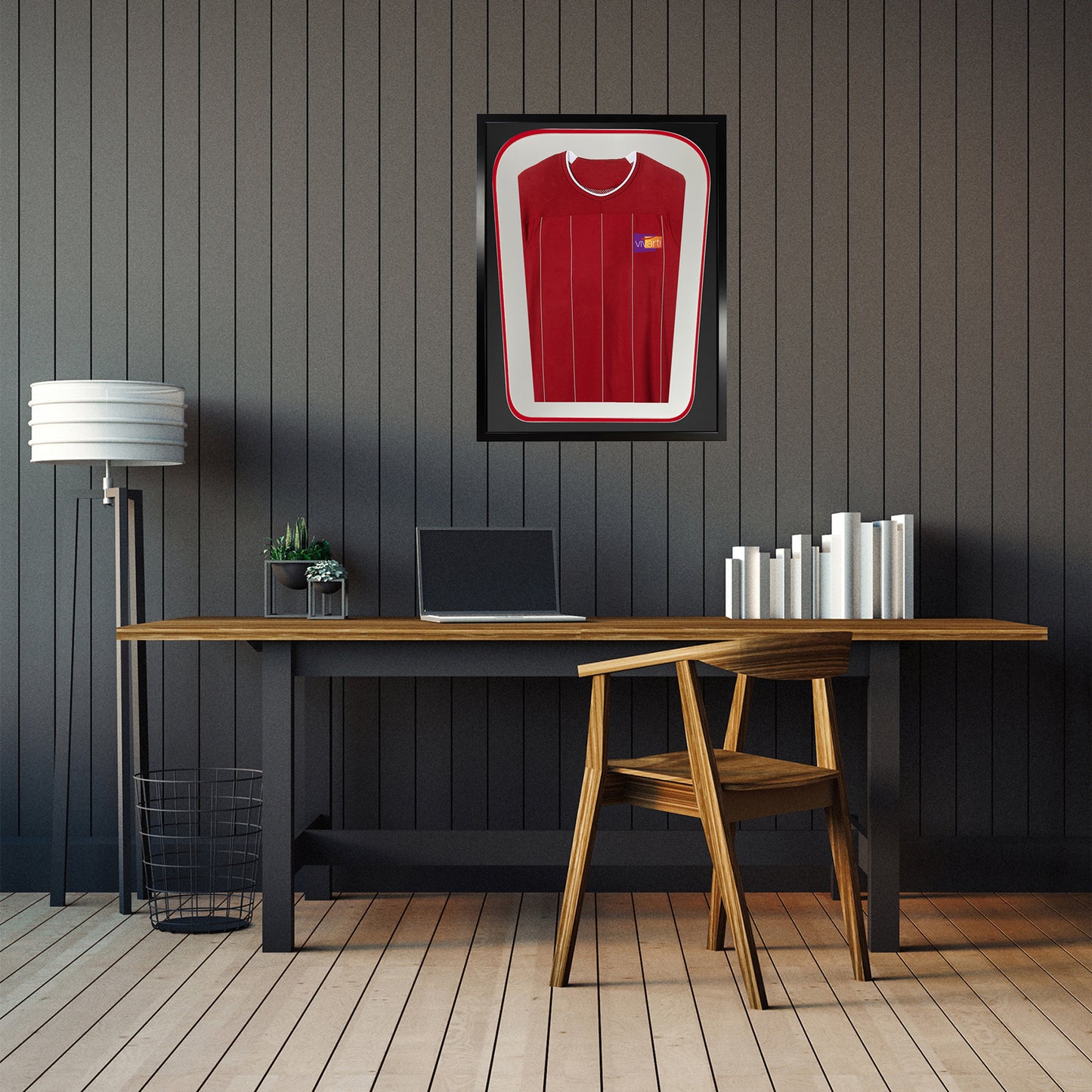Vivarti DIY Tapered 3D Double Mounted Sports Shirt Display Black Frame