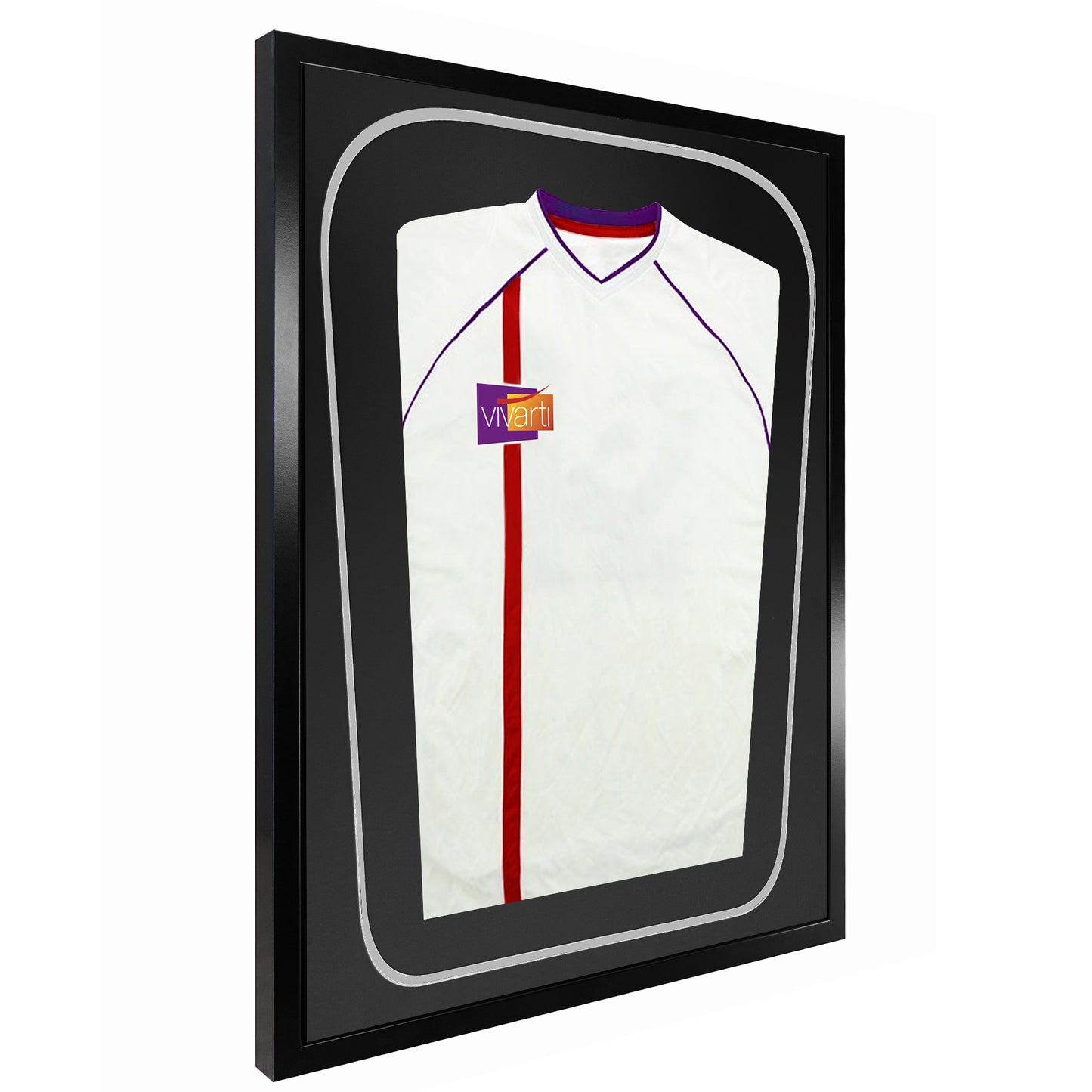 Vivarti DIY Tapered 3D Double Mounted Sports Shirt Display Black Frame
