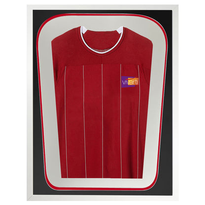 Vivarti DIY Tapered 3D Double Mounted Sports Shirt Display Gloss White Frame