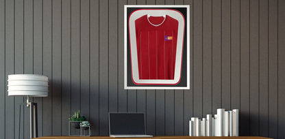 Vivarti DIY Tapered 3D Double Mounted Sports Shirt Display Gloss White Frame