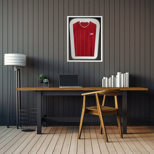 Tapered 3D Double Mounted Sports Shirt Display Gloss Frame