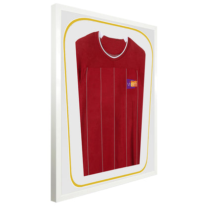 Vivarti DIY Tapered 3D Double Mounted Sports Shirt Display Gloss White Frame