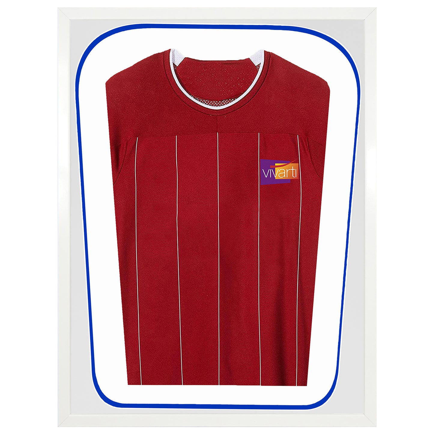 Vivarti DIY Tapered 3D Double Mounted Sports Shirt Display White Frame