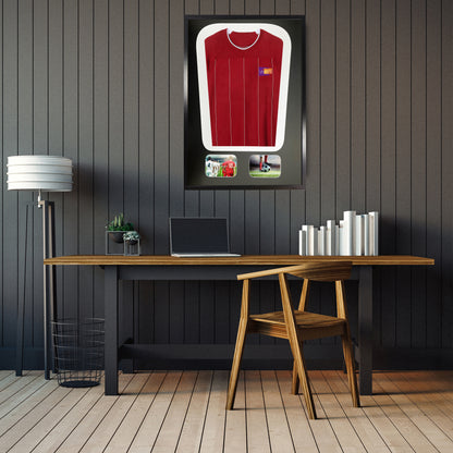Vivarti DIY Tapered 3D Mounted+ Double Aperture Sports Shirt Display Black Frame