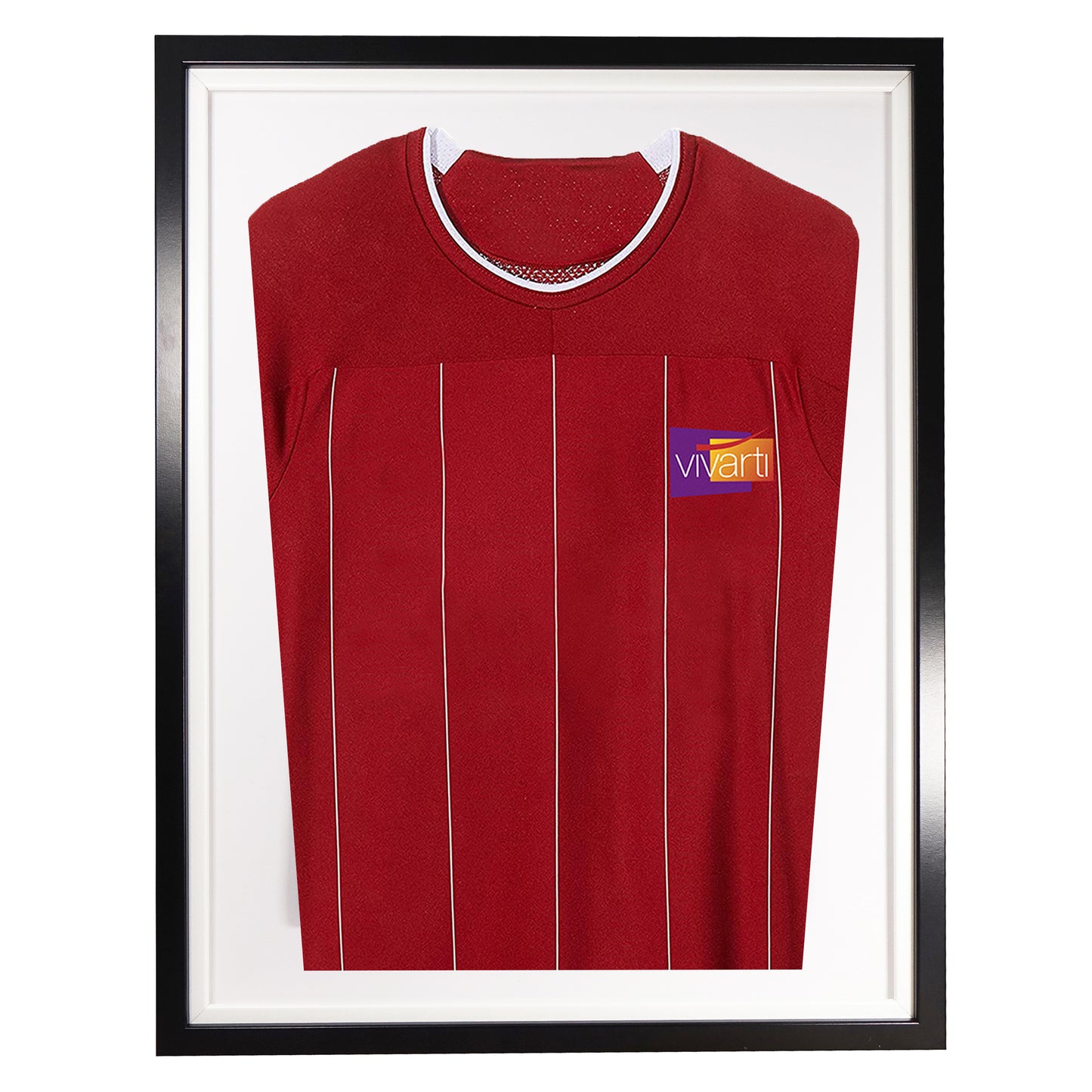 Vivarti DIY Tapered Standard Sports Shirt Display Gloss Black Frame