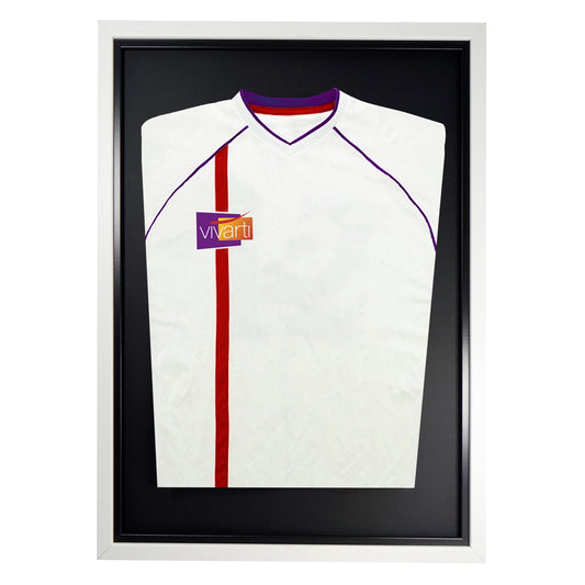Vivarti DIY Tapered Standard Sports Shirt Display  Gloss White Frame