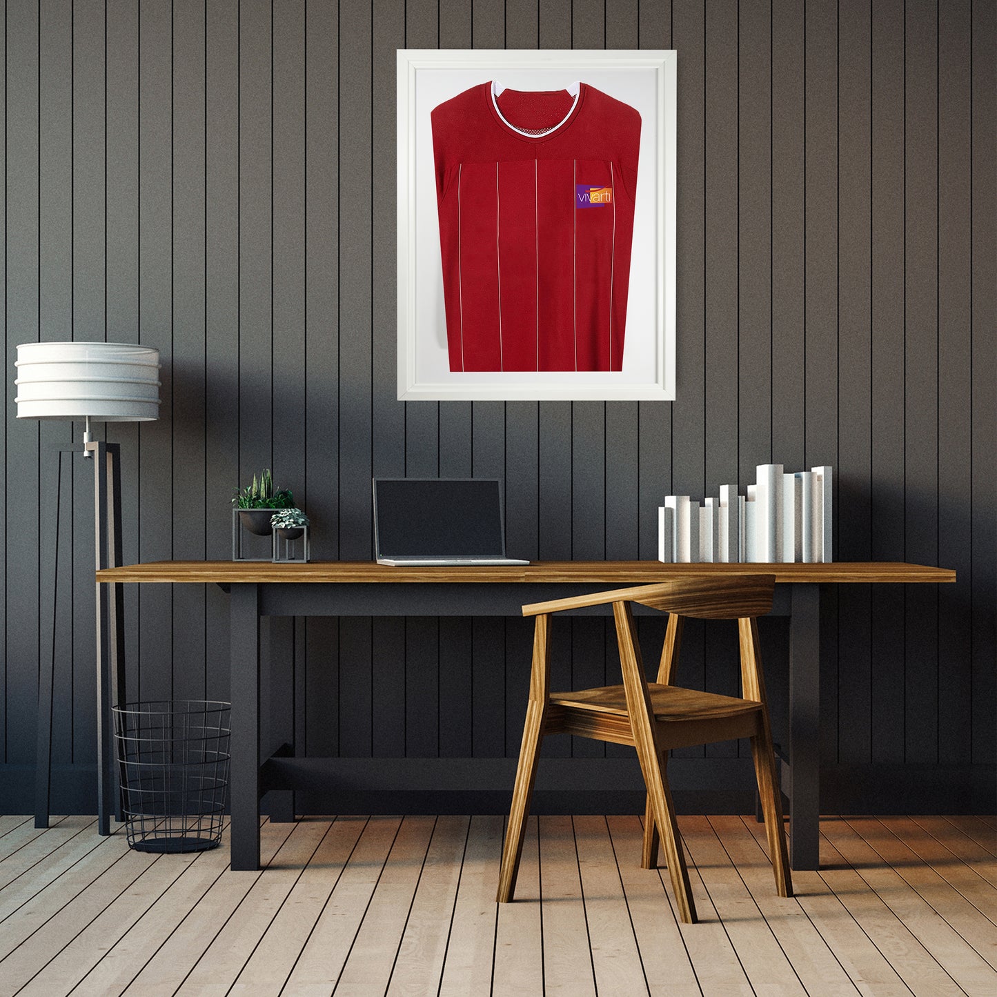 Vivarti DIY Tapered Standard Sports Shirt Display  Gloss White Frame