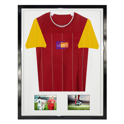 Vivarti DIY Tapered Sleeve 3D Mounted + Double Aperture Sports Shirt Display Black Frame