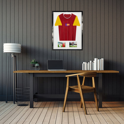 Vivarti DIY Tapered Sleeve 3D Mounted + Double Aperture Sports Shirt Display Black Frame