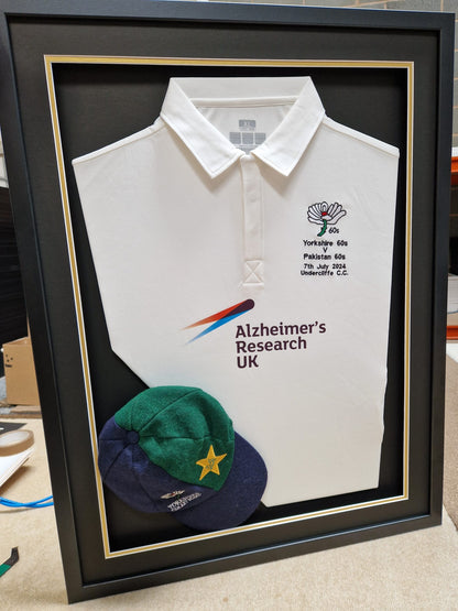 DIY Cricket shirt and cap framing kit with bespoke template