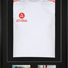 Athena Premium Wood DIY Sports Shirt Display 3D Mounted + Double Aperture Black Frame