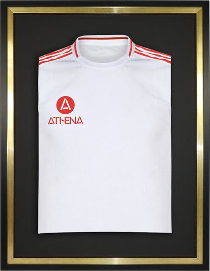 Athena Premium Wood DIY Sports Shirt Display Standard Black Frame