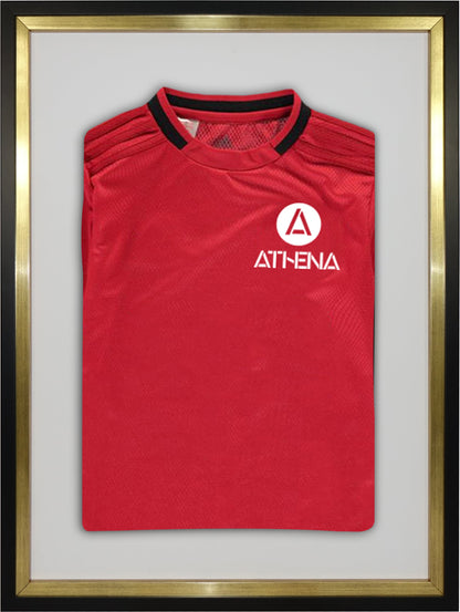 Athena Premium Wood DIY Sports Shirt Display Standard Black Frame
