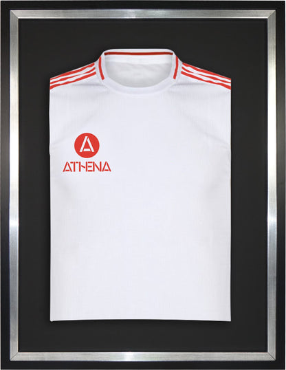 Athena Premium Wood DIY Sports Shirt Display Standard Black Frame