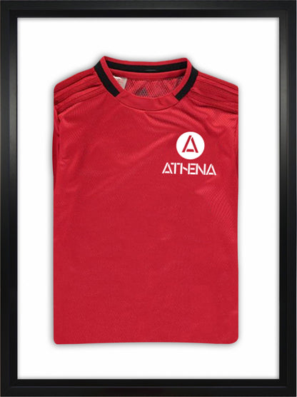 Athena Premium Wood DIY Sports Shirt Display Standard Black Frame