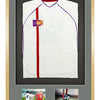 Vivarti DIY 3D Mounted + Double Aperture Sports Shirt Display Oak Frame with Colour Mounts