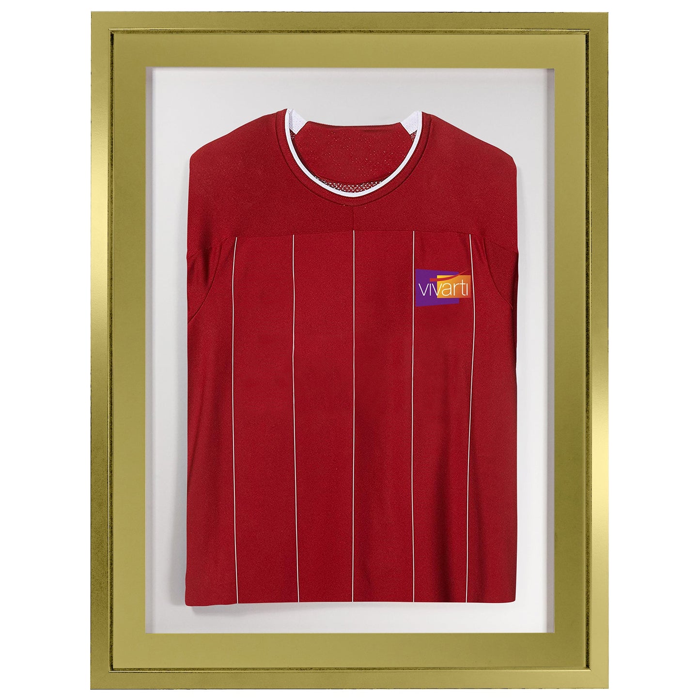 Vivarti DIY 3D Mounted Sports Shirt Display Gold  Frame with Colour Mounts