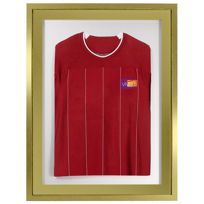 Vivarti DIY 3D Mounted Sports Shirt Display Gold  Frame with Colour Mounts