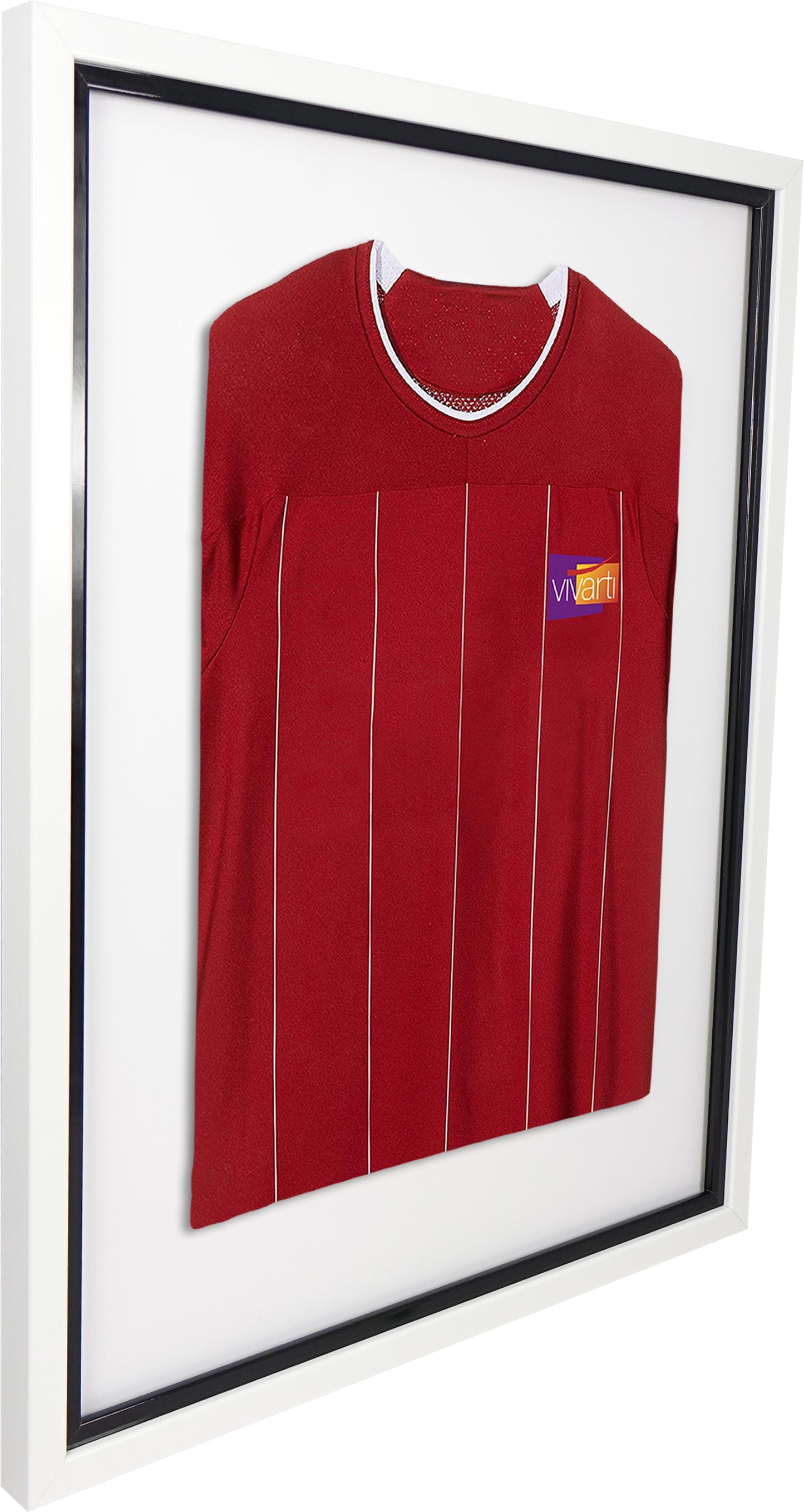Vivarti DIY Sports Shirt Display Standard Gloss White Frame