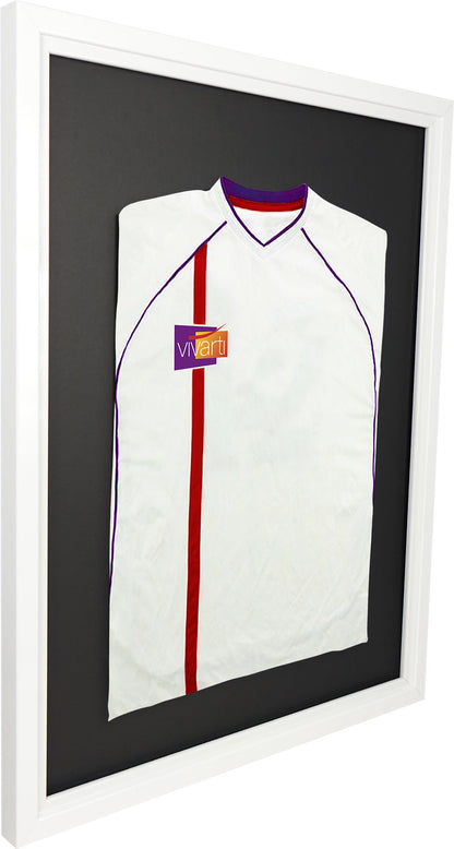 Vivarti DIY Sports Shirt Display Standard Gloss White Frame