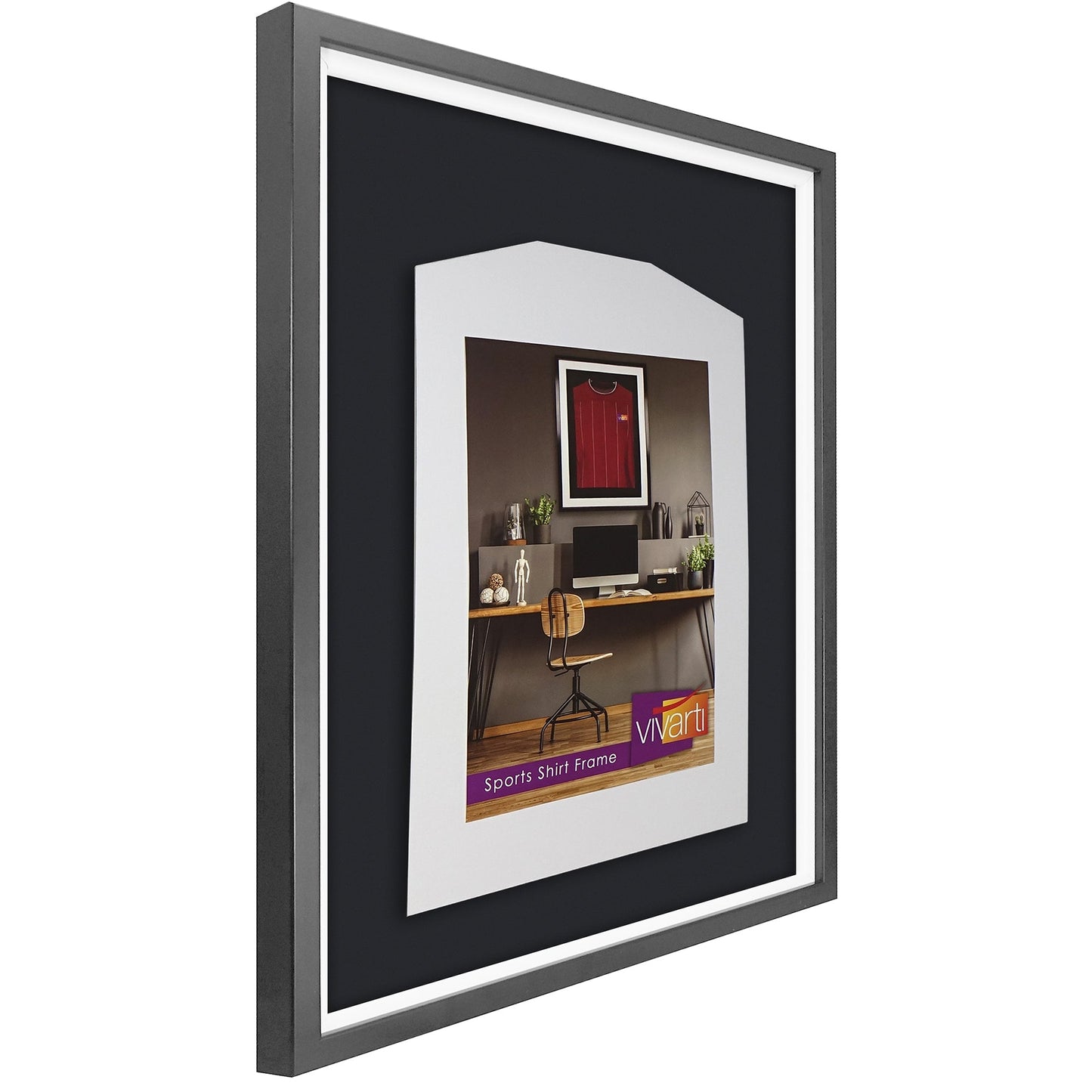 Vivarti DIY Standard Sports Shirt Display Silver Frame