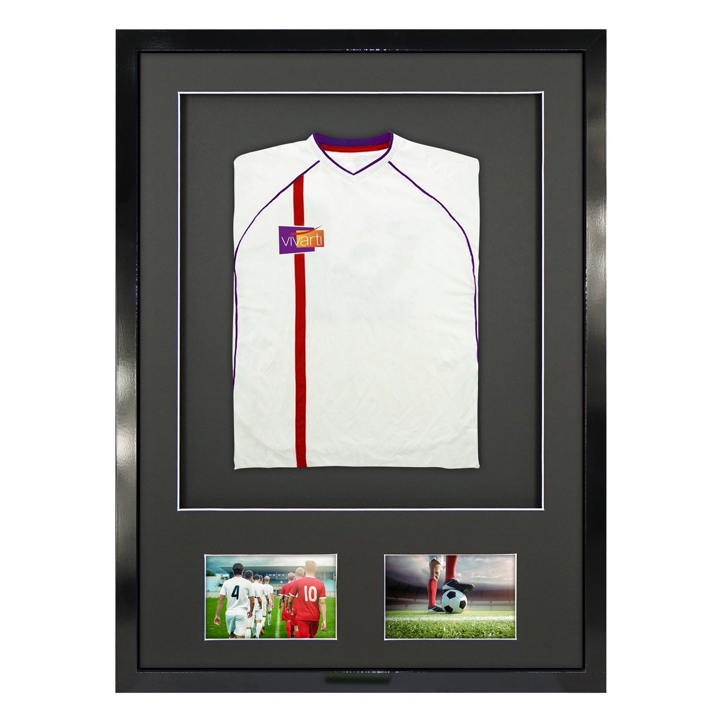 Vivarti DIY Sports Shirt Display 3D Gloss Black Frame