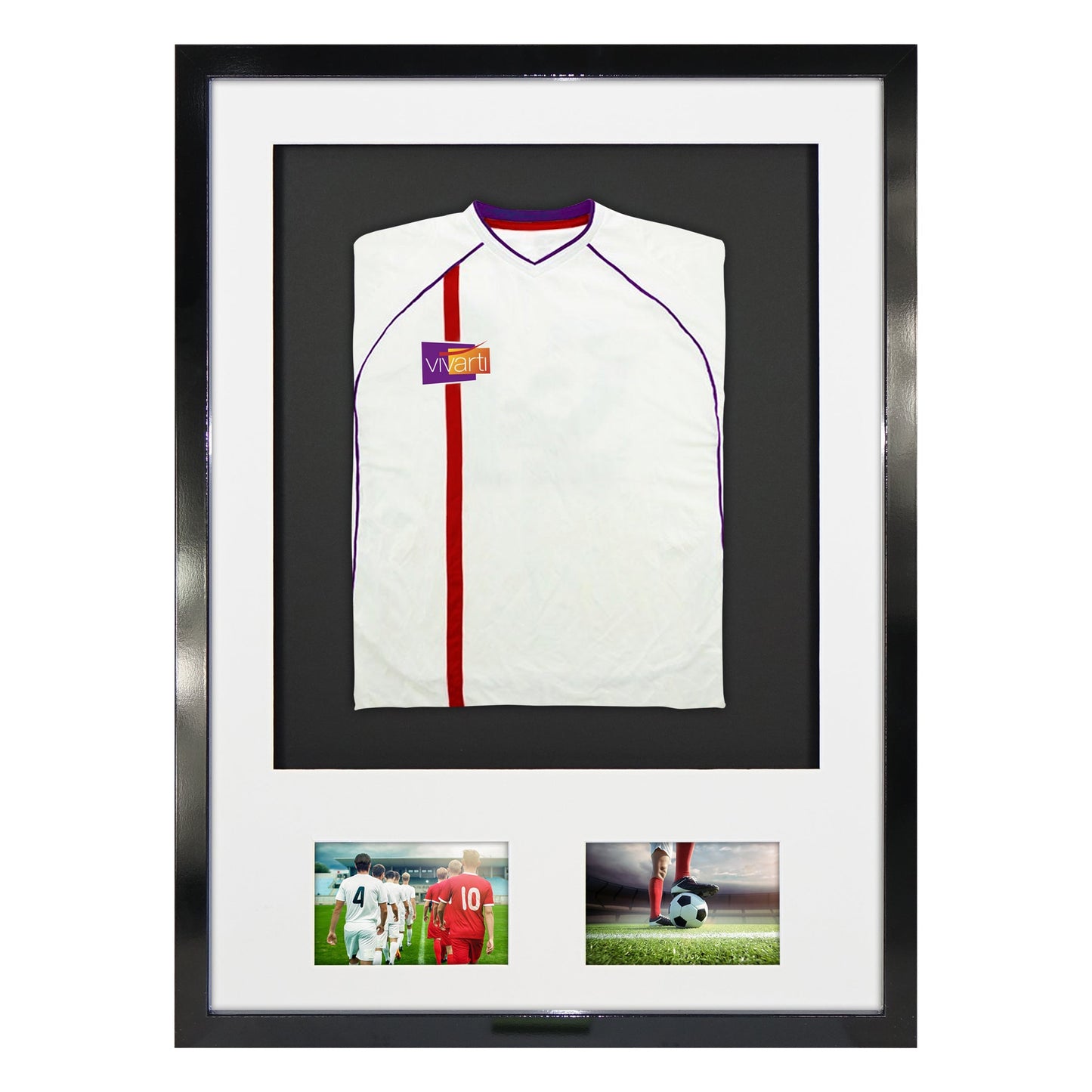 Vivarti DIY Sports Shirt Display 3D Gloss Black Frame