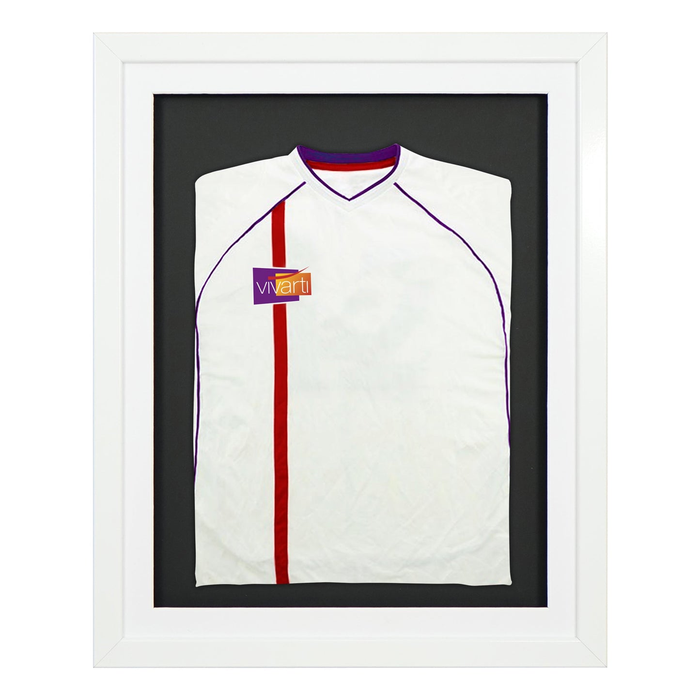 Vivarti DIY Sports Shirt Display 3D Gloss White Frame