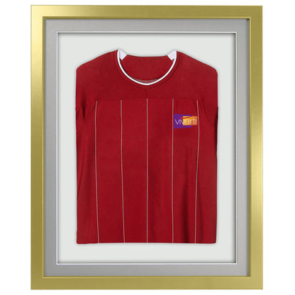 Vivarti DIY 3D Mounted Sports Shirt Display Gold  Frame with Colour Mounts