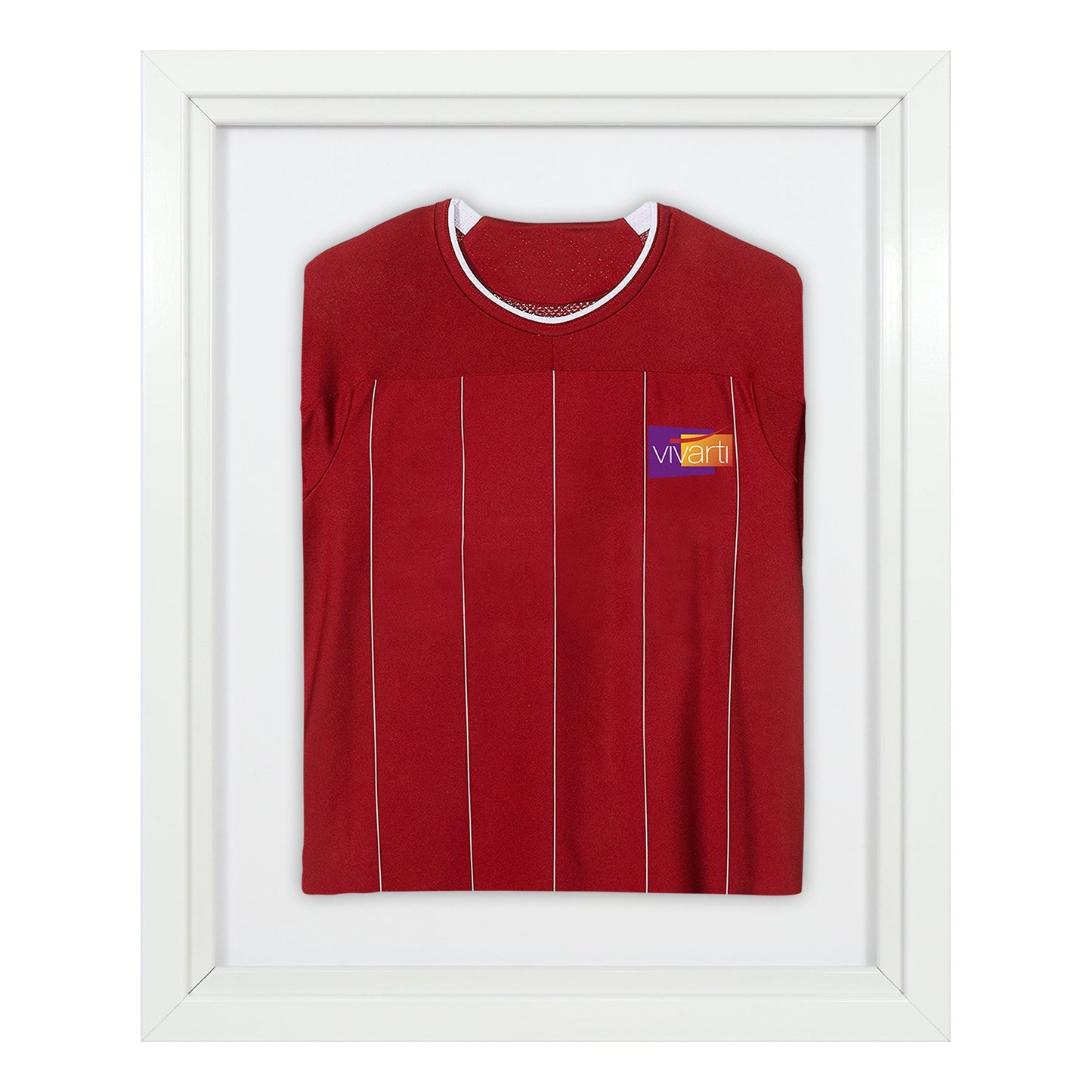 Vivarti DIY Sports Shirt Display Standard Gloss White Frame