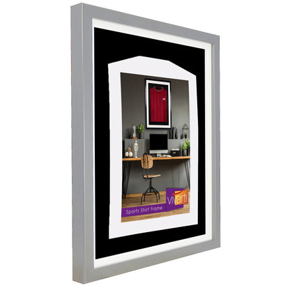 Vivarti DIY Standard Sports Shirt Display Silver Frame