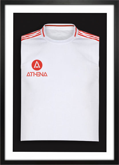 Athena Premium Wood DIY Sports Shirt Display 3D Mounted Black Frame