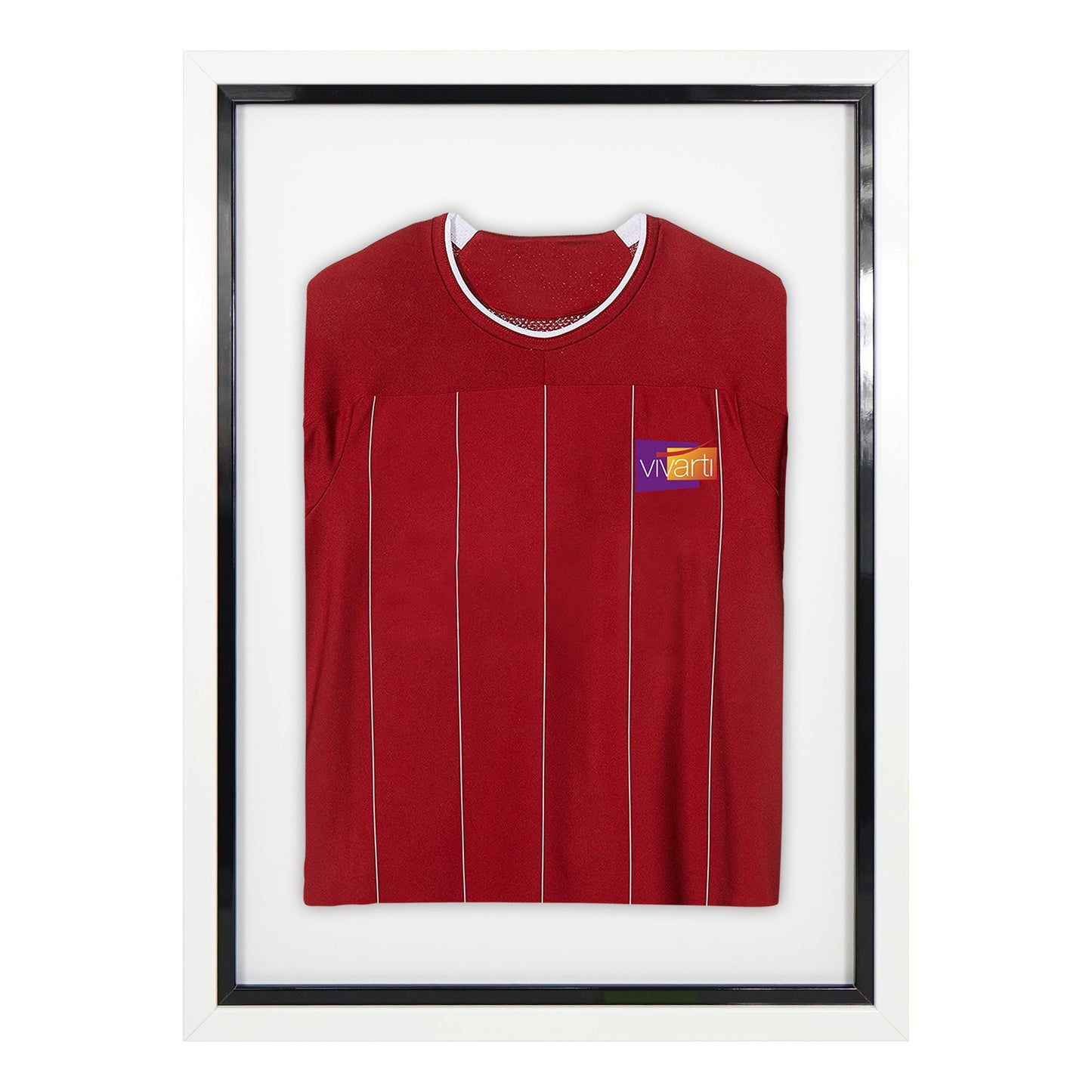 Vivarti DIY Sports Shirt Display Standard Gloss White Frame