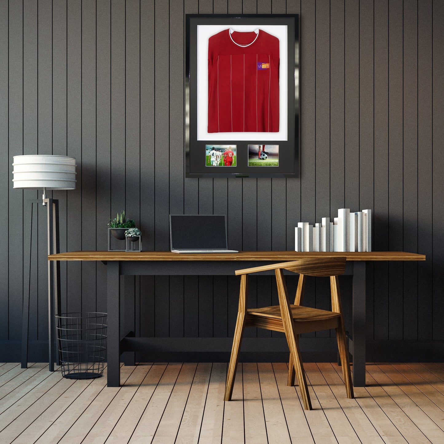 Vivarti DIY Sports Shirt Display 3D Gloss Black Frame