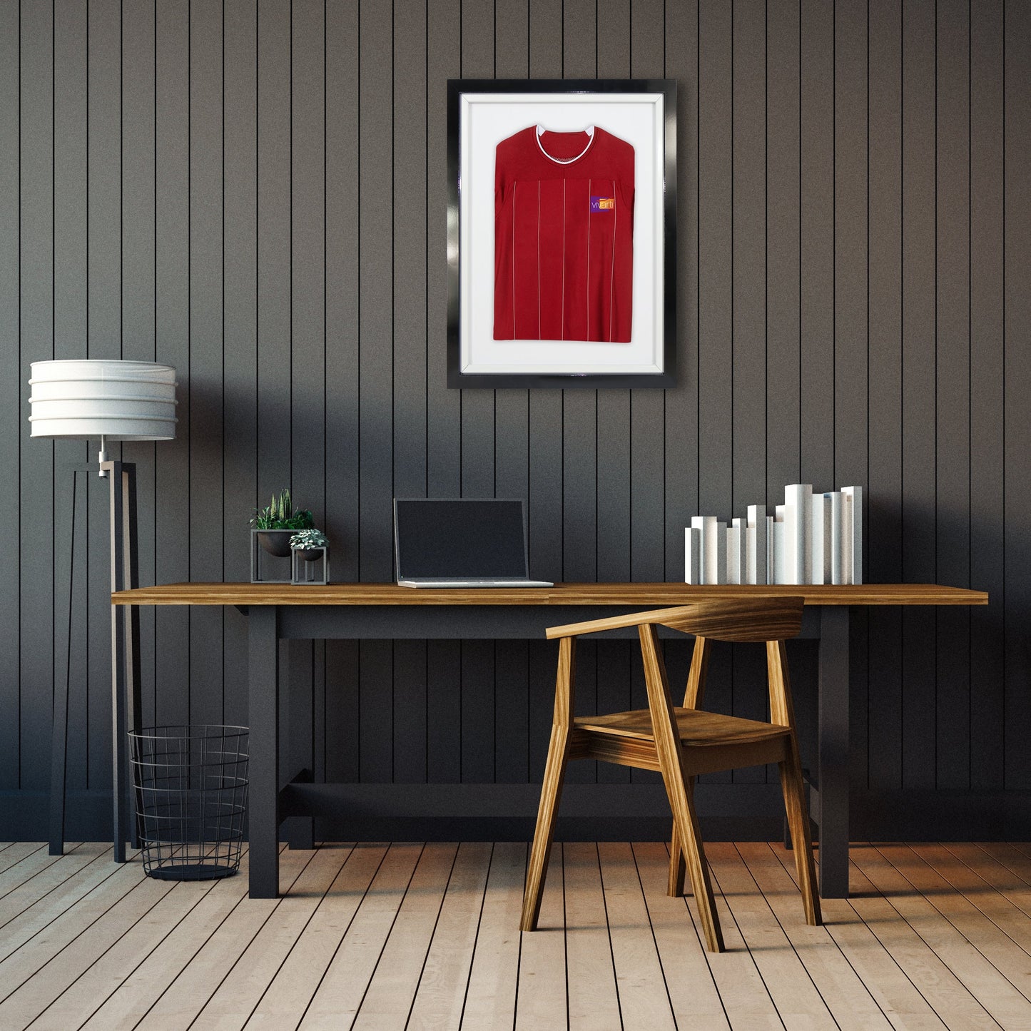 Vivarti DIY Sports Shirt Display 3D + Double Aperture Gloss Black Frame